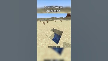 How to make quicksand in Minecraft!