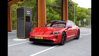 4K Op Vakantie en opladen met de Porsche Taycan GTS Sport Turismo