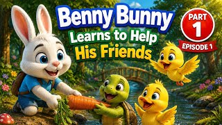 🐰 Benny Bunny Learns to Share | Kids Animated Story | Bright Story World News