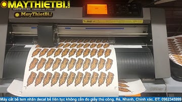 Máy cắt bế tem nhãn decal bế liên tục không đo giấy Graphtec CE6000 Plus