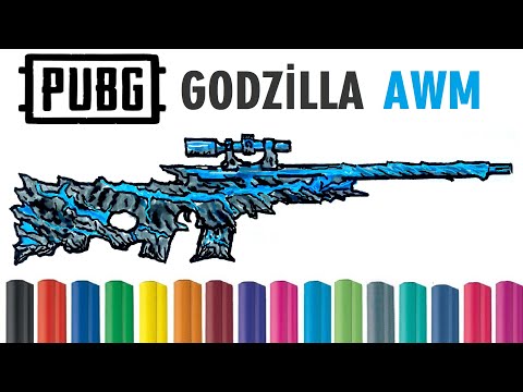 Easy Drawing Pubg Mobile Godzilla Awm I Kolay Godzilla Awm Çizimi