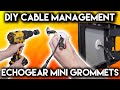 Easily hide your cables and wires  echogear cable management mini grommets  4 pack  white