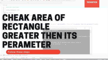 How to write a program to find whether the area of the rectangle is greater than the parameter.