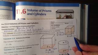116 Volume Of Prisms And Cylinders
