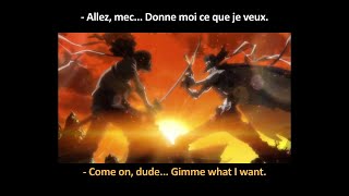 FRENCH LESSON  - learn French with animated movies ( french + english subtitles ) Afro Samurai part1