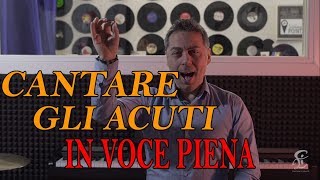Video thumbnail of "COME CANTARE GLI ACUTI IN VOCE PIENA"