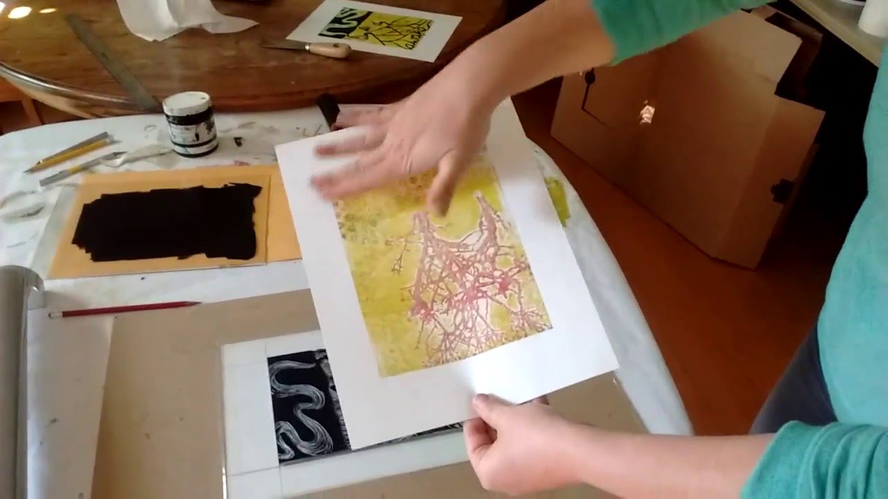 Monoprinting Process YouTube