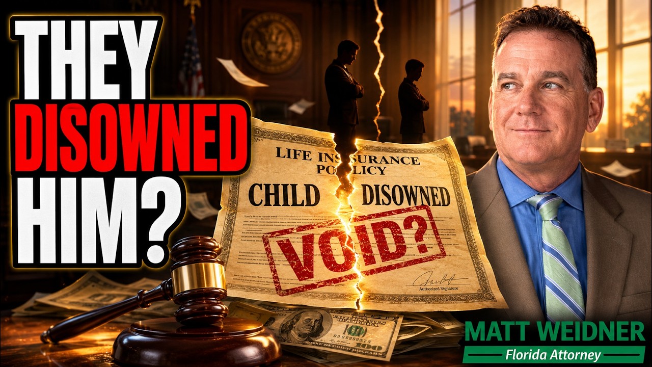 Watch on YouTube: Life Insurance Beneficiary — Does a Court-Approved Disownment Override a Child?