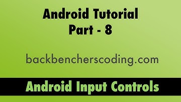 Android Input Controls Tutorial