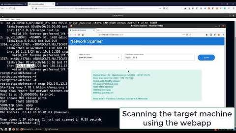 OWASP Top 10: SPA: Vulnerable Network Scanner - Command Injection