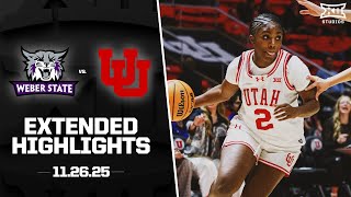 Weber State vs. Utah Extended Highlights | 2025-26 Big 12 Women's Basketball