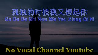 Gu Du De Shi Hou Wo You Xiang Qi Ni ( 孤独的时候我又想起你 ) Male Karaoke Mandarin - No Vocal