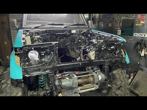 Toyota Land-cruiser-Prado71 swap 4.3uz PART2 как соединить раздатку с Акпп. Снимаем мотор!