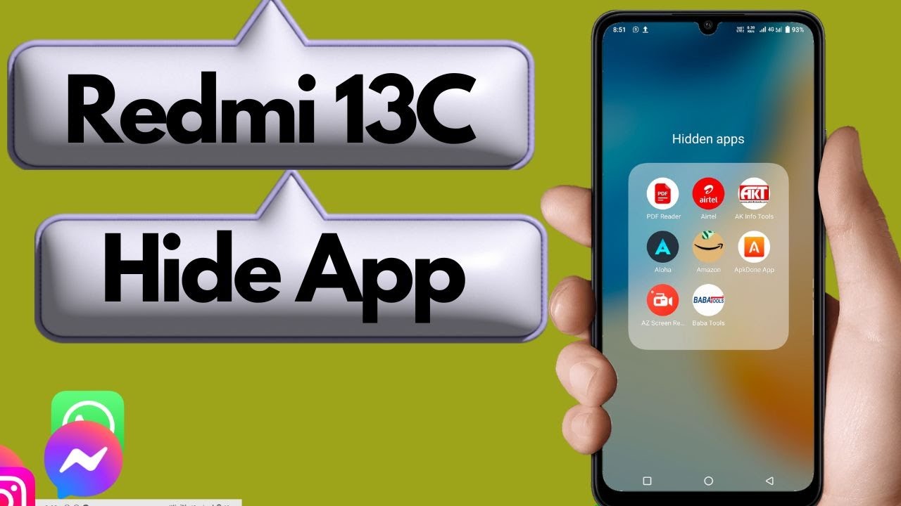 How to hide apps in Redmi 13c Redmi 13c app hide app hide setting - YouTube