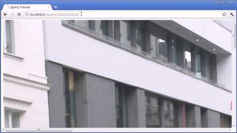 jQuery Tutorial - 8 - Load
