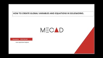 How to create global variables and equations in Solidworks
