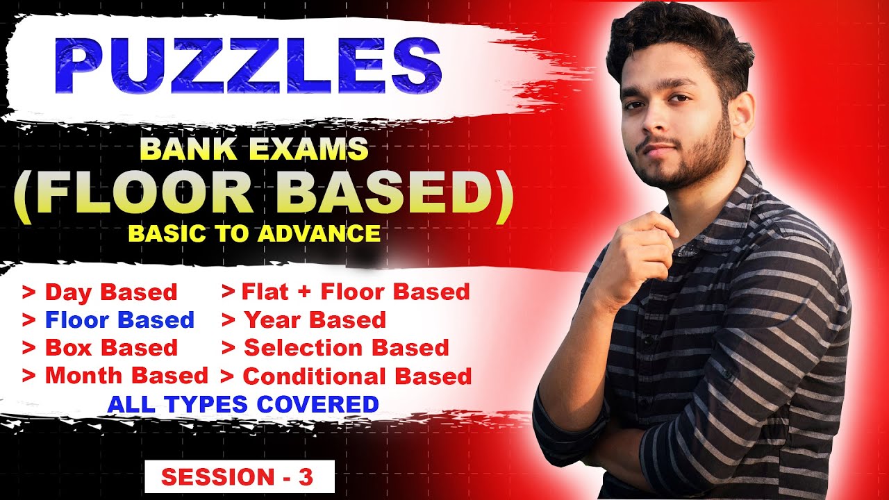 PUZZLES🔥FLOOR BASED ( SESSION 3 ) BASIC TO ADVANCE BANK EXAMS