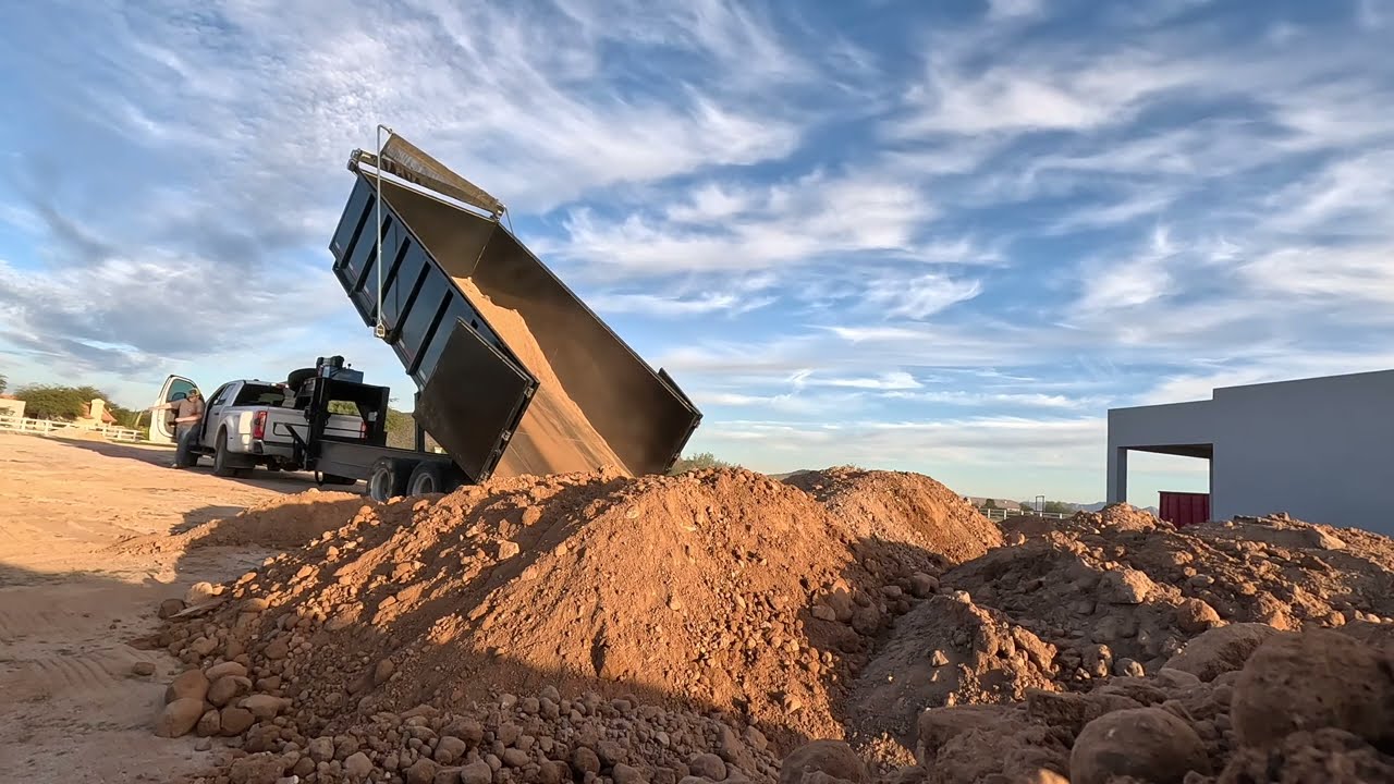 Dumping 10 Tons With the Texas Pride 30K Dump Trailer