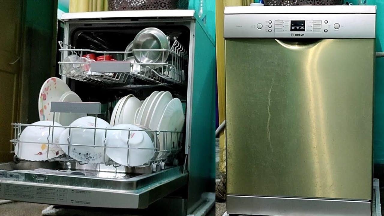Bosch Dishwasher Review and Demo in Bengali How to wash utensils in