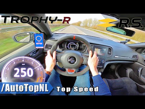 RENAULT Megane RS TROPHY R on AUTOBAHN (NO SPEED LIMIT) by AutoTopNL