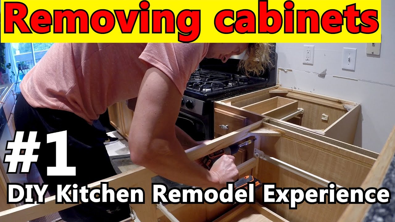 Removing Kitchen Cabinets Diy, How Do You Remove Old Kitchen Cabinets Without Damage