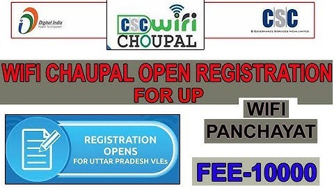 Wi Fi Choupal Registration for Uttar Pradesh VLEs CSC Digitalseva By Digitalhelp jay