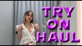 [4K]  Try on Haul | No lingerie Challenge Whith Raychel