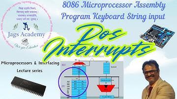 8086 Microprocessors String Keyboard input using dos interrupt