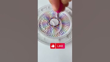 🤔🤔What does this pattern resemble?🤔 Design Ruler Small ruler,⭕ big wisdom  #spirograph #art #drawing