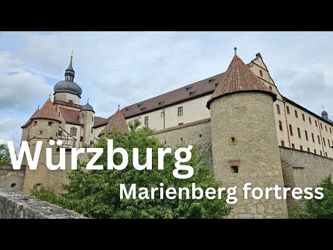 Marienberg Fortress, Wurzburg, Germany - Virtual walk, 4K, 60 FPS
