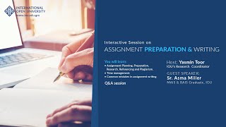Assignment Guidelines session