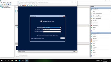 How to install Windows Server 2016 in Hyper V