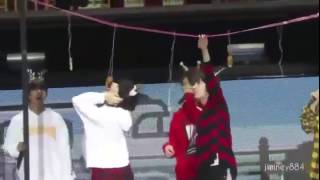 161214 BTS Yoongi Jumping to Bite the Donut