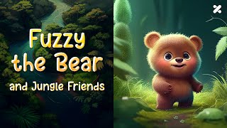 Fuzzy the Bear - The Jungle Friends | Animated Read Aloud Book for Kids | Bedtime Stories