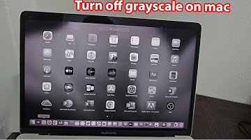 How to change black and white screen on mac