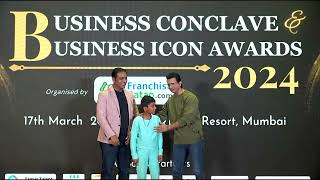 Bsr Son Honoured At Franchise Batao Business Awards 2024