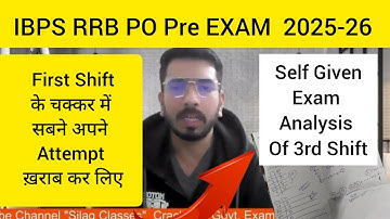 IBPS RRB PO Self Given Exam Analysis || RRB PO Pre 2025 Exam #rrbpo2025 #rrbpo 