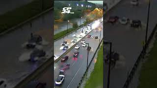 DVP closed due to flooding