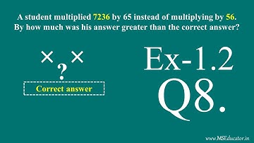 Q8 - Ex 1.2 | Knowing our Numbers | NCERT Class 6 maths chapter 1 | exercise 1.2 question 8.