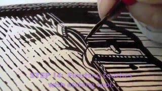 Clayboard Etching a Selfie