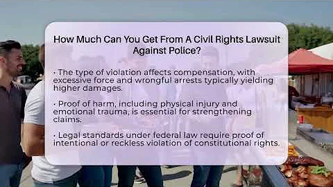 How Much Can You Get From A Civil Rights Lawsuit Against Police? - Your Civil Rights Guide