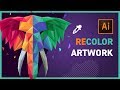 RECOLOR ARTWORK in Adobe Illustrator CC 2019