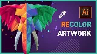 RECOLOR ARTWORK in Adobe Illustrator CC 2019