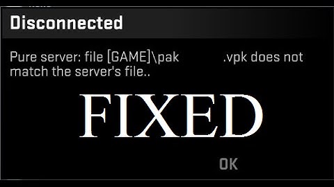 .vpk file does not match the server