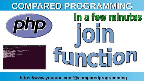 PHP string functions: join