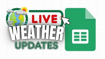 Get LIVE Weather Data in Google Sheets Automatically (No Add-Ons!)