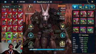 Raid: Shadow Legends Evalman and Razelvarg