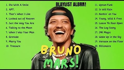 [NO ADS] Bruno Mars Playlist 2025 - Best Songs Full Album - The Best Of Bruno Mars - Greatest Hits