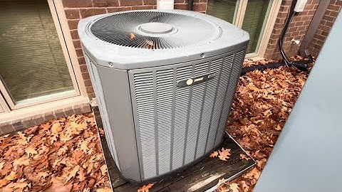 2008 Trane XR13 Heat Pump Starting Up & Running (Heat Mode)