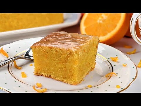 Whole orange cake: 3 ingredients / ♥ So delicious! No eggs! It melts in your mouth👍🔝